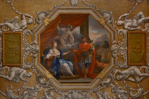 Het plafond van de Koningsgalerij, Kensington Palace door William Kent