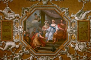 Het Plafond van de Koningsgalerij door William Kent