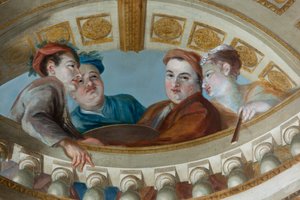 Plafond van de Koningstrap, Kensington Palace, Londen