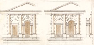 De Schatkist, Whitehall, Londen: Alternatieve Verhogingen van de Gevel