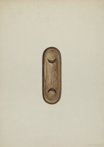 Detail, voorkant van biechtstoel, 1937 door William Kieckhofel