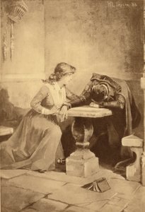 Dorothea vindt haar man in de tuin (gravure)
