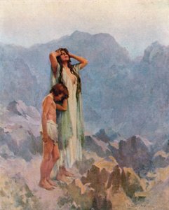 Hagar en Ismaël in de wildernis