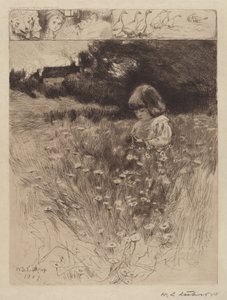 Roodkapje door William Langson Lathrop