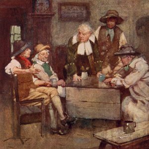 Illustratie voor Het Verlaten Dorp door Oliver Goldsmith door William Lee Hankey