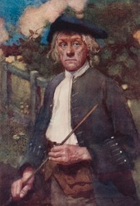 Illustratie voor The Deserted Village door Oliver Goldsmith door William Lee Hankey