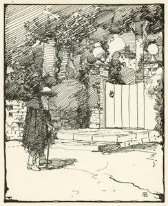 Illustratie voor Het Verlaten Dorp door Oliver Goldsmith door William Lee Hankey