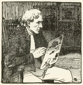 Illustratie voor Het Verlaten Dorp door Oliver Goldsmith door William Lee Hankey
