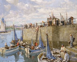 Sardinevissers, Concarneau door William Lee Hankey