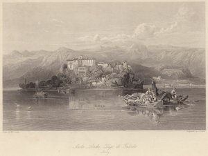 Isola Lecchi, Lago di Garda, Italië door William Leighton (after) Leitch