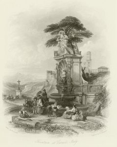 Fontein bij Carnelo door William Leighton Leitch