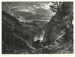 Childe Harold, Canto III, Stanza 96 (gravure) door William Leighton Leitch