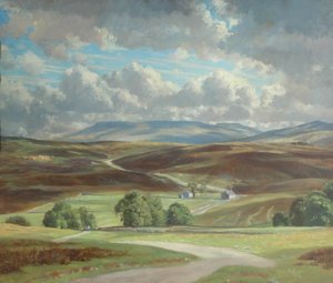 Newbiggin Moor en Wild Boar Fell door William Lionel Waddington
