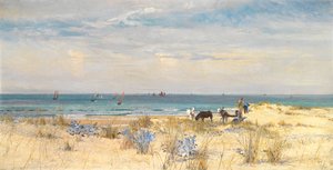 Oogsten van het land en de zee, 1873 door William Lionel Wyllie