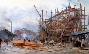 Point House Scheepswerf door William Lionel Wyllie