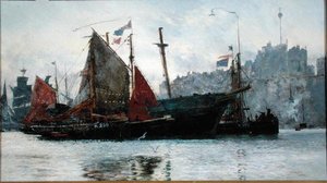 Haven van Ramsgate door William Lionel Wyllie