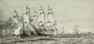 Zeegezicht door William Lionel Wyllie