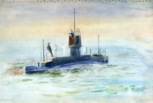 Onderzeeër D7, begin 20e eeuw door William Lionel Wyllie