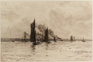 Op de Laatste Druppel van de Overstroming door William Lionel Wyllie