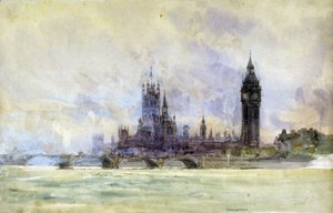 Westminster Bridge, Parlement en Big Ben, in Londen