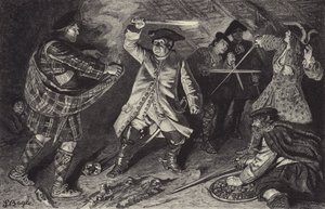 Gevecht in de herberg bij de Clachan van Aberfoil