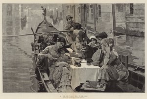 Een Venetiaanse Al Fresco door William Logsdail
