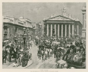 De Bank, naar een schilderij van W Logsdail, tentoongesteld in de Royal Academy door William Logsdail