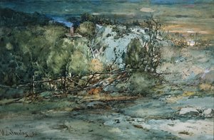 Grenshut, 1894 door William Louis Sonntag