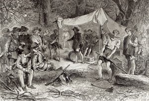 De Eerste Dag in Jamestown, 14 mei 1607, uit 