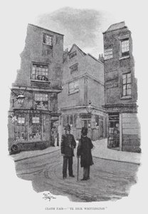 Cloth Fair, "Ye Dick Whittington" door William Luker