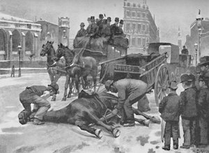Holborn Viaduct - Een gladde dag, 1891
