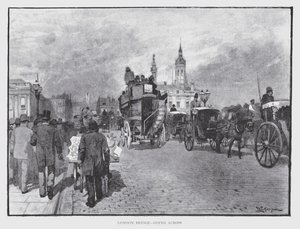 London Bridge, oversteken door William Luker