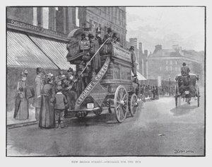 New Bridge Street, strijd om de bus door William Luker