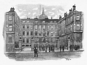 Het College of Arms, Queen Victoria Street, 1891 door William Luker