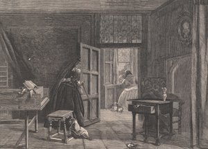 De terugkeer van de chaperonne, uit Illustrated London News, 19 mei 1860 door William Luson Thomas