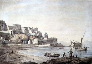 Borgo di Chiaia, Napels, c.1767 door William Marlow