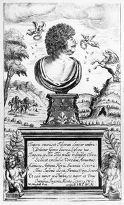 Robert Herrick (1591-1674), gegraveerd door de kunstenaar door William Marshall