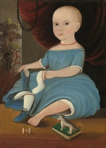 Baby in Blauw door William Matthew Prior