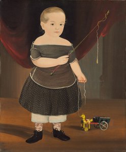 Jongen met Speelgoedpaard en Wagen door William Matthew Prior