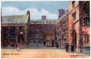 Exeter College, Quad door William Matthison