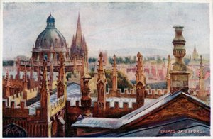 Oxford vanuit een Bovenraam