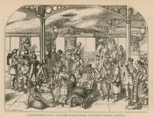 Parlementaire Trein: Platform van de London and North-Western Railway, Londen door William McConnell