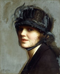 Portret van Charlotte Morgan McFadden door William McGregor Paxton