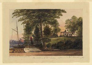 Het Witte Huis - Pamunkey rivier door William McIlvaine