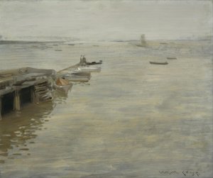 Een Grijze Dag door William Merritt Chase
