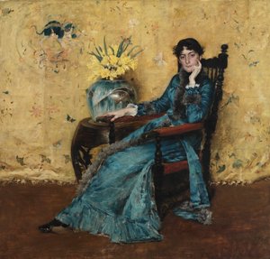 Portret van Dora Wheeler door William Merritt Chase