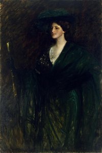 De smaragden dame door William Merritt Chase