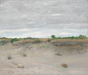 Windverwaaide Zanden door William Merritt Chase