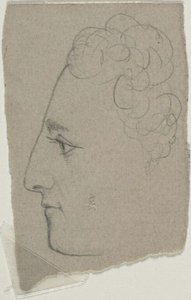 Profielschets door William Michael Harnett