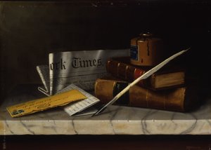 Stilleven met brief aan Mr. Clarke, 1879 door William Michael Harnett